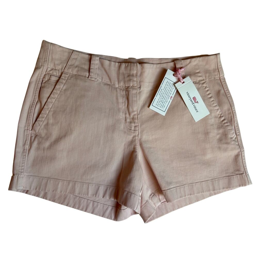 Vineyard Vines Shorts 3 1/2 Inch Herringbone Pink Women's size 2 New